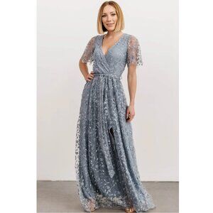 Baltic Born Blue Lace Maxi Dress